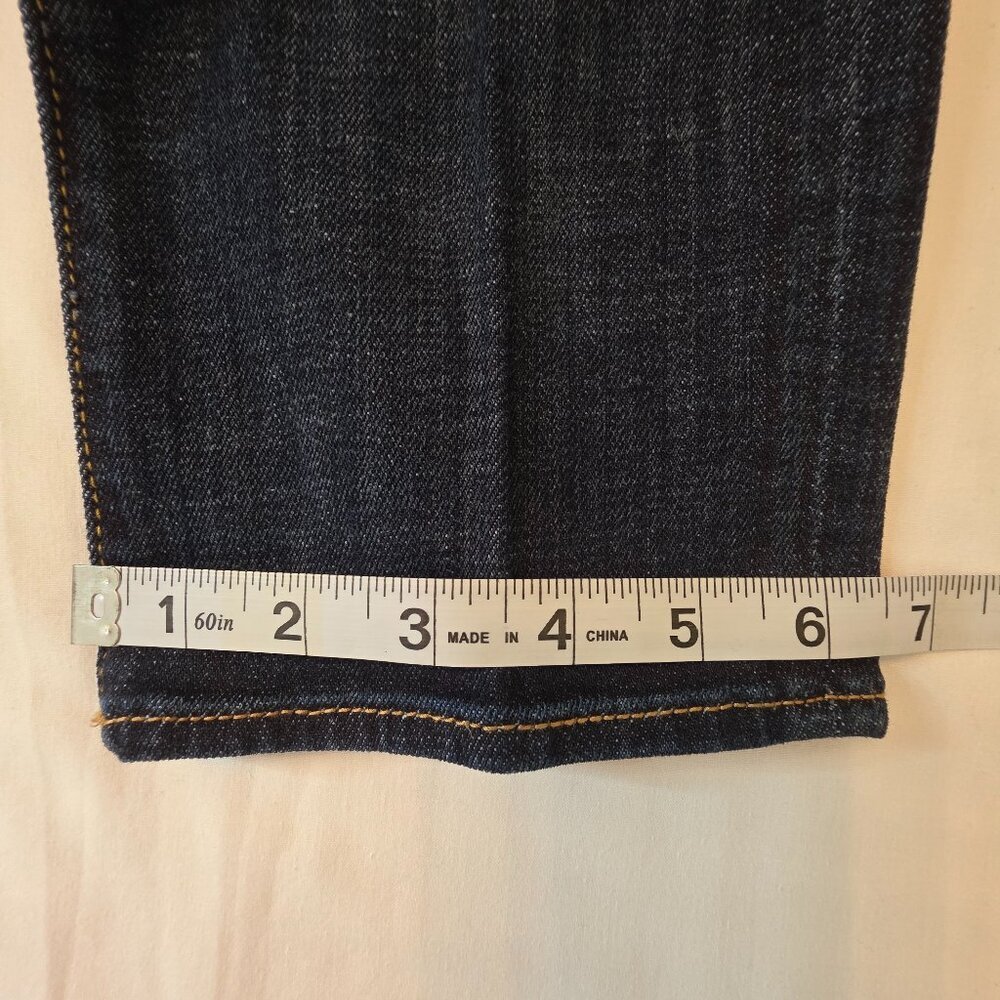 American Eagle Women's Artist Crop Stretch Dark Denim Jeans, Size 0 - Picture 7 of 10